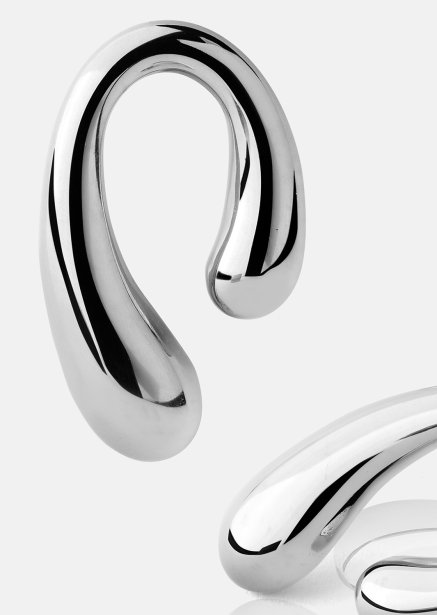 Earrings Sculpture – Silver Plated