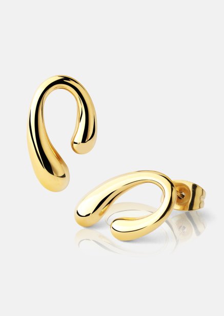 Earrings Sculpture – 18k Gold Plated