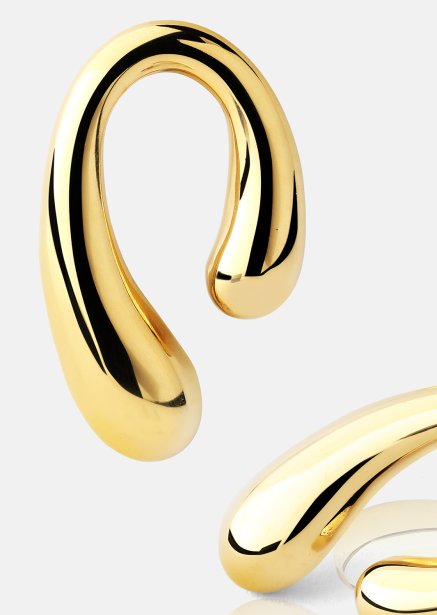 Earrings Sculpture – 18k Gold Plated