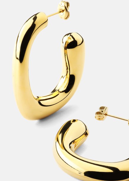 Earring Elegant Curve - 18k Gold Plated