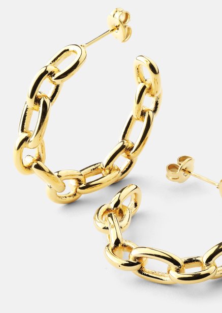 Earring Chain Bold - 18k Gold Plated