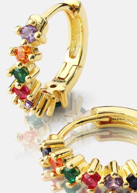 Earring Multicolor Shine- 18k Gold Plated