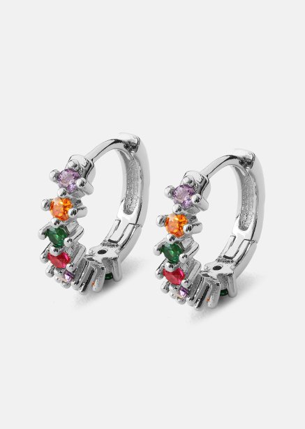 Earring Multicolor Shine- Silver Plated