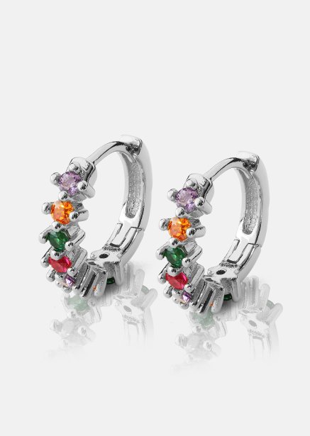 Earring Multicolor Shine- Silver Plated
