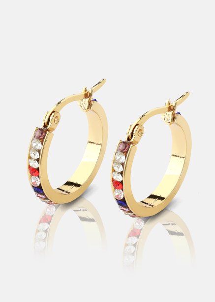 Earrings ColorWhirl - 18k Gold Plated