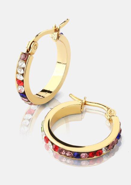 Earrings ColorWhirl - 18k Gold Plated