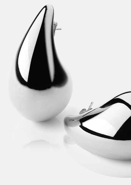 Earring Liquid Glow - Silver Plated