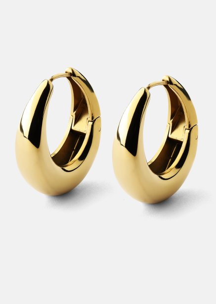 Earrings Bold Curve – 18k Gold Plated