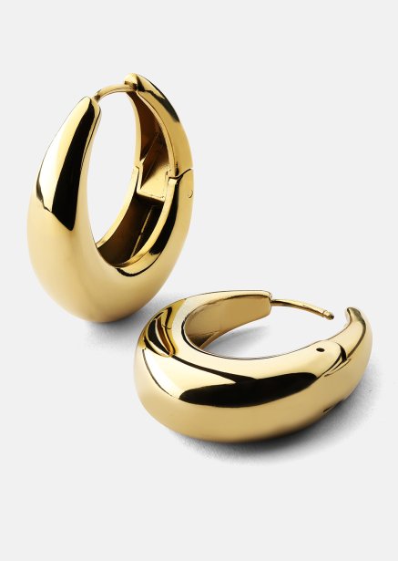 Earrings Bold Curve – 18k Gold Plated