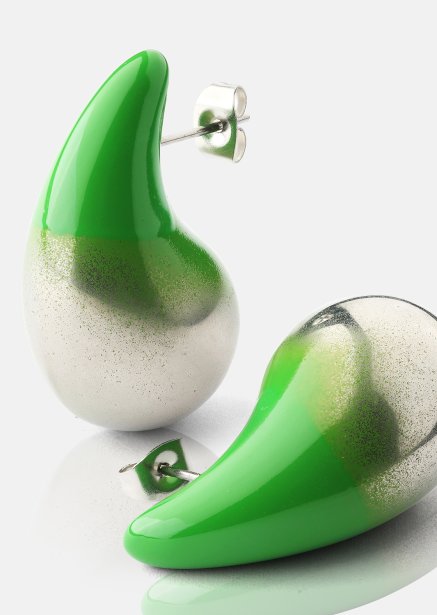 Earrings Verdé Glow – Silver Plated