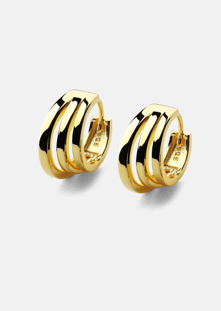 Earrings Trio - 18k Gold Plated