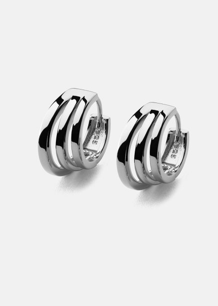 Earrings Trio - Silver Plated
