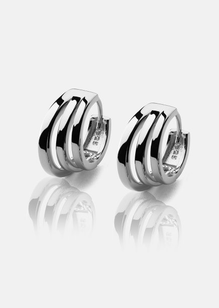 Earrings Trio - Silver Plated