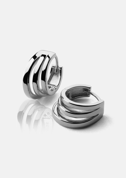 Earrings Trio - Silver Plated