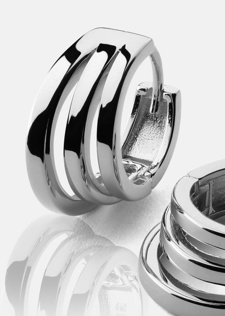 Earrings Trio - Silver Plated