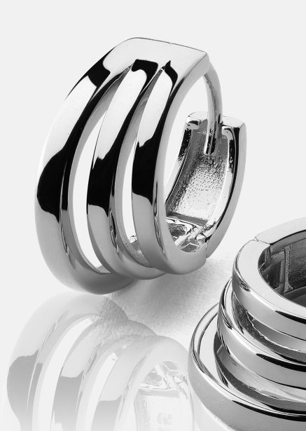 Earrings Trio - Silver Plated