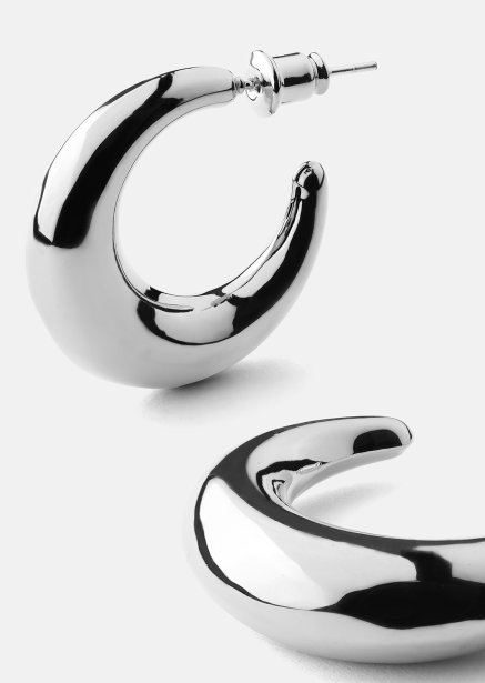 Bold Earrings – Silver Plated