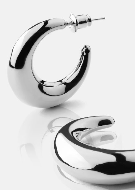 Bold Earrings – Silver Plated