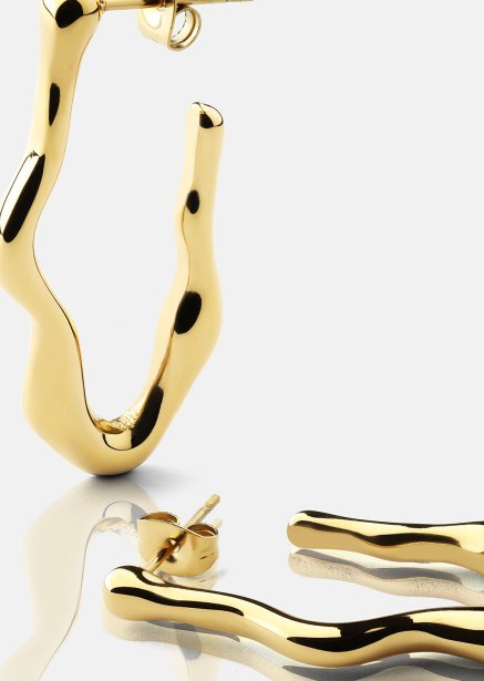 Flow Earrings – 18k Gold Plated