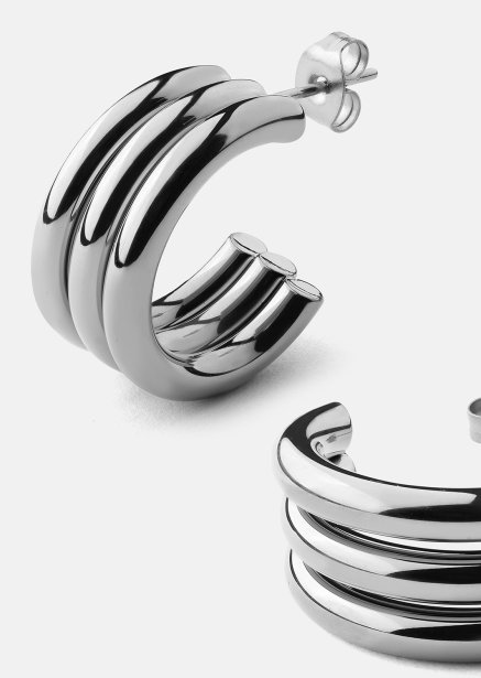Riflia Earrings - Silver Plated