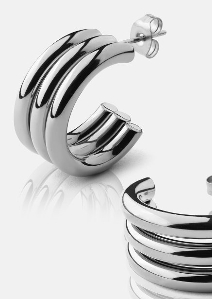 Riflia Earrings - Silver Plated