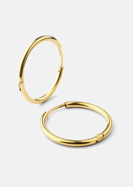 Earring Classic Medium- 18k Gold Plated