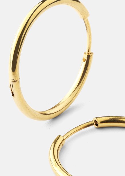Earring Classic Medium- 18k Gold Plated