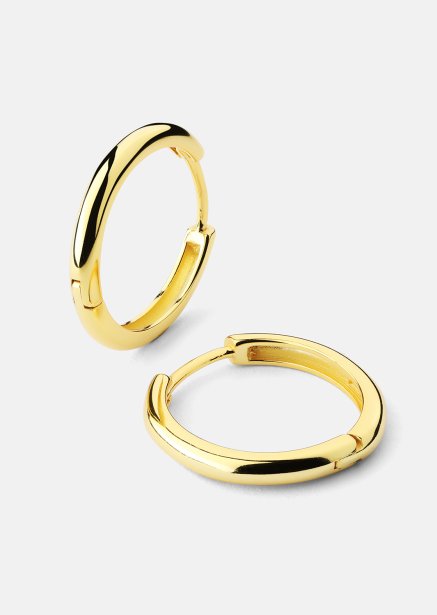Earring Shine Hoops - 18k Gold Plated