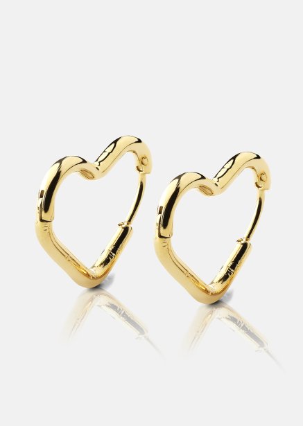 Earring Heart's Embrace - 18k Gold Plated