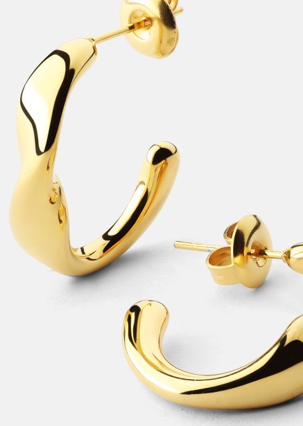 Earrings Flow Gleam - 18k Gold Plated