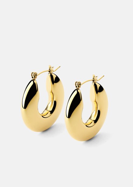 Earring Luna Bold Hoops - 18k Gold Plated