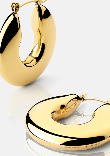 Earring Luna Bold Hoops - 18k Gold Plated