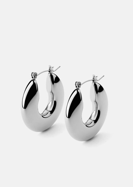 Earring Luna Bold Hoops - Silver Plated