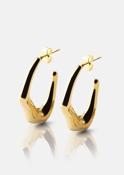 Earring Bold Drops - 18k Gold Plated