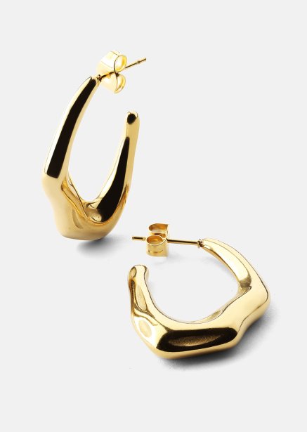Earring Bold Drops - 18k Gold Plated