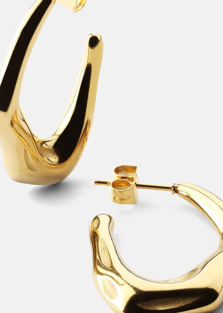 Earring Bold Drops - 18k Gold Plated
