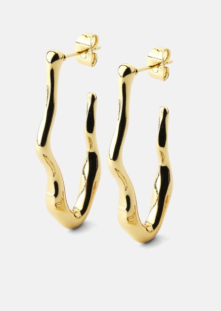 Earring Waves - 18k Gold Plated