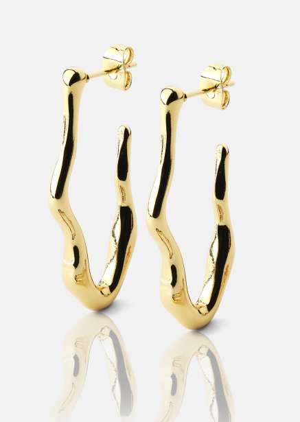 Earring Waves - 18k Gold Plated
