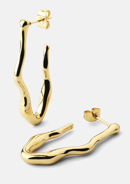 Earring Waves - 18k Gold Plated