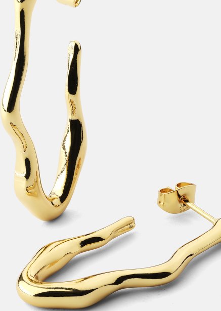 Earring Waves - 18k Gold Plated