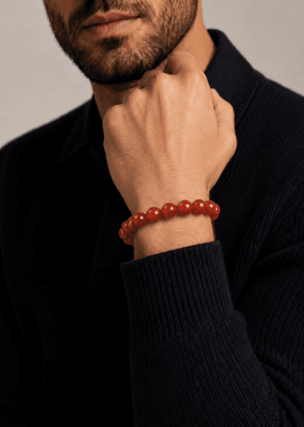 Beaded Bracelet Crimson Aura