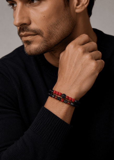 Beaded Bracelet Crimson Valor