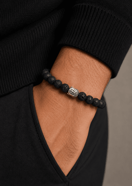 Beaded Bracelet Ebon Guardian