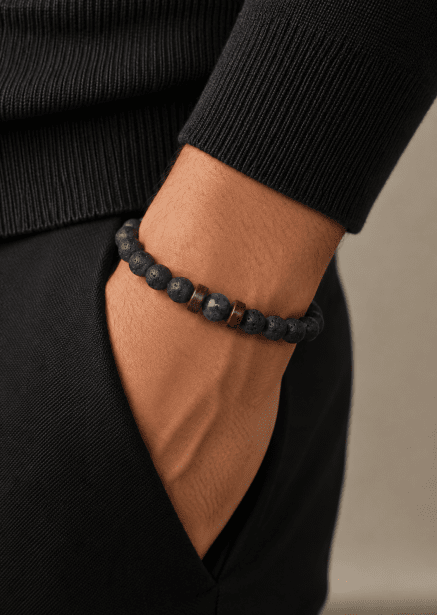 Beaded Bracelet Lava Aura