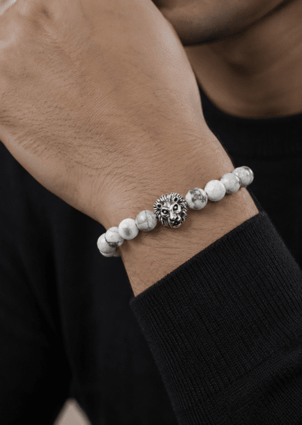 Beaded Bracelet Lions Crest