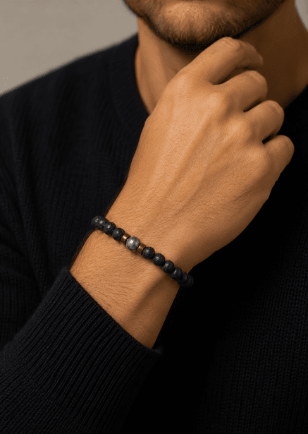 Beaded Bracelet Midnight Pulse