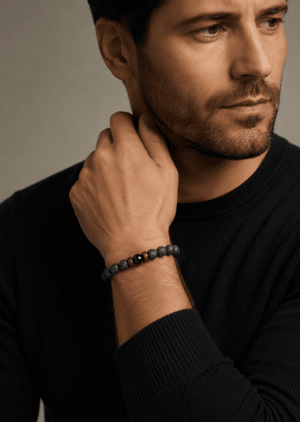 Beaded Bracelet Obsidian Realm