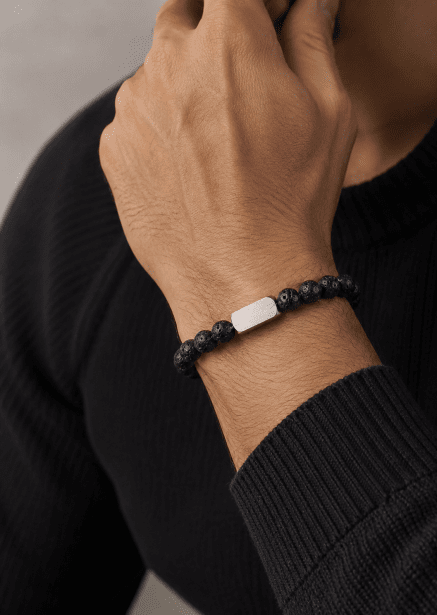 Beaded Bracelet Obsidian Ridge