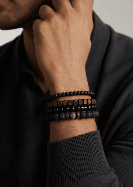 Beaded Bracelet Onyx Harmony