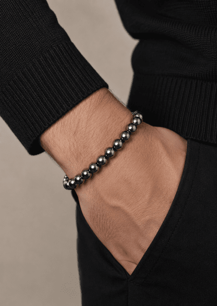 Beaded Bracelet Titan Gleam